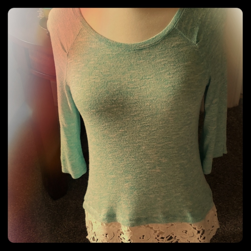 Teal sweater